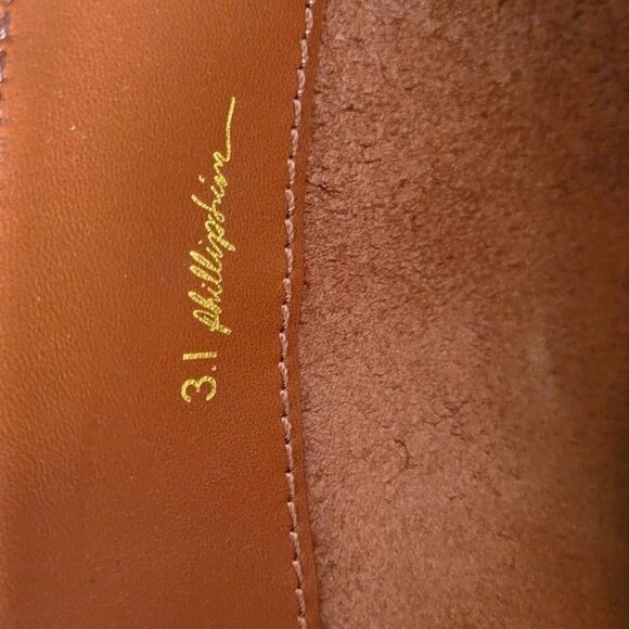 NWT 3.1 Phillip Lim 31 Cosmetic Large Pouch Bag iPad Clutch Luxury Leather Brown - Picture 2 of 4